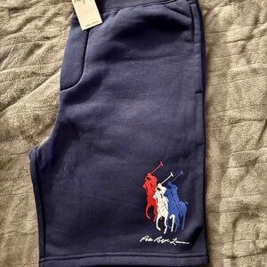 Polo Ralph Lauren Navy Athletic Shorts